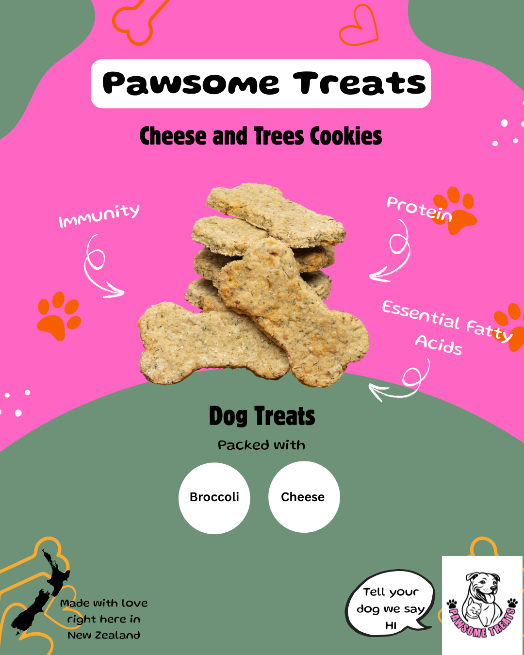 Cheese and Trees Cookies