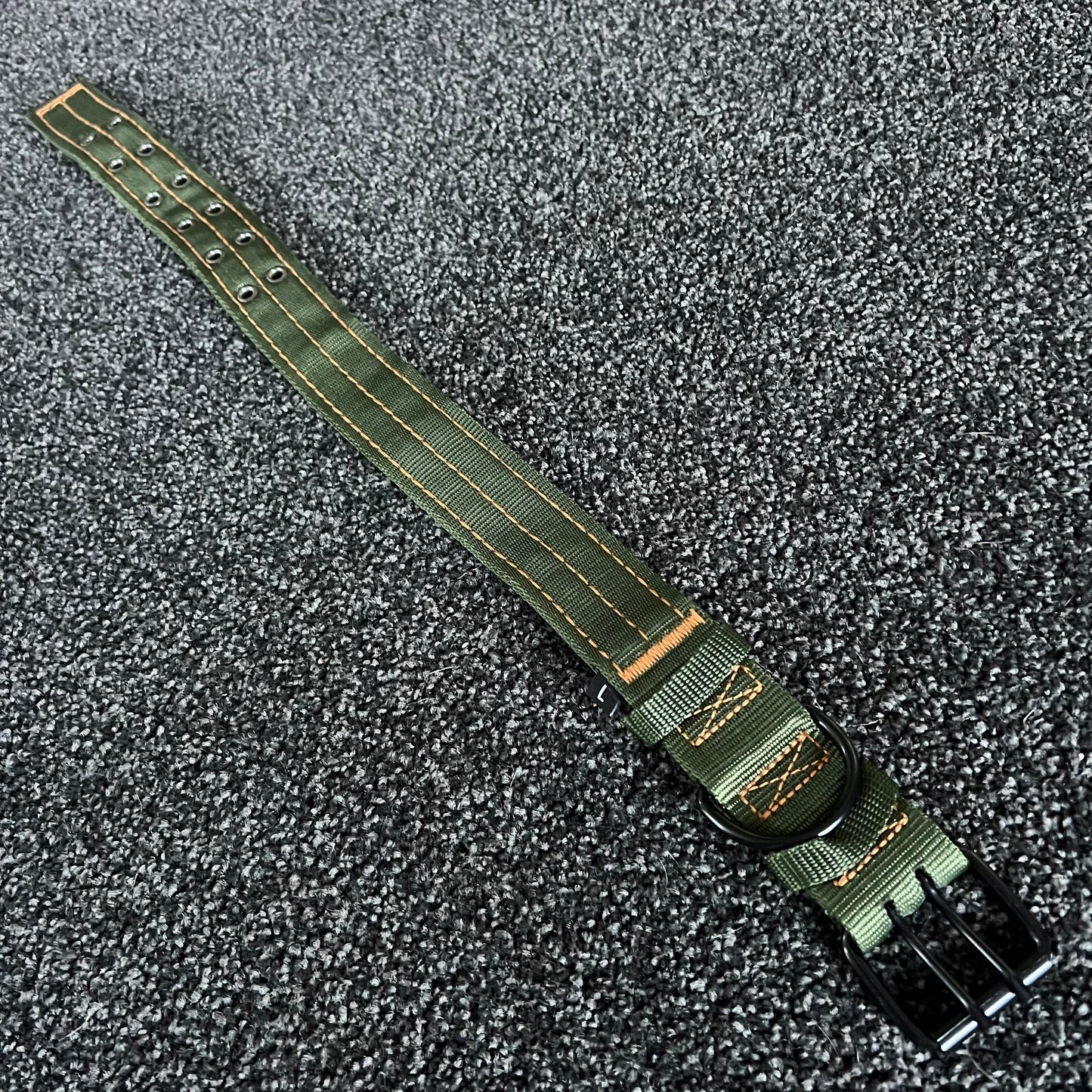 Green / Orange Stitch Tactical Collar 40-60cm