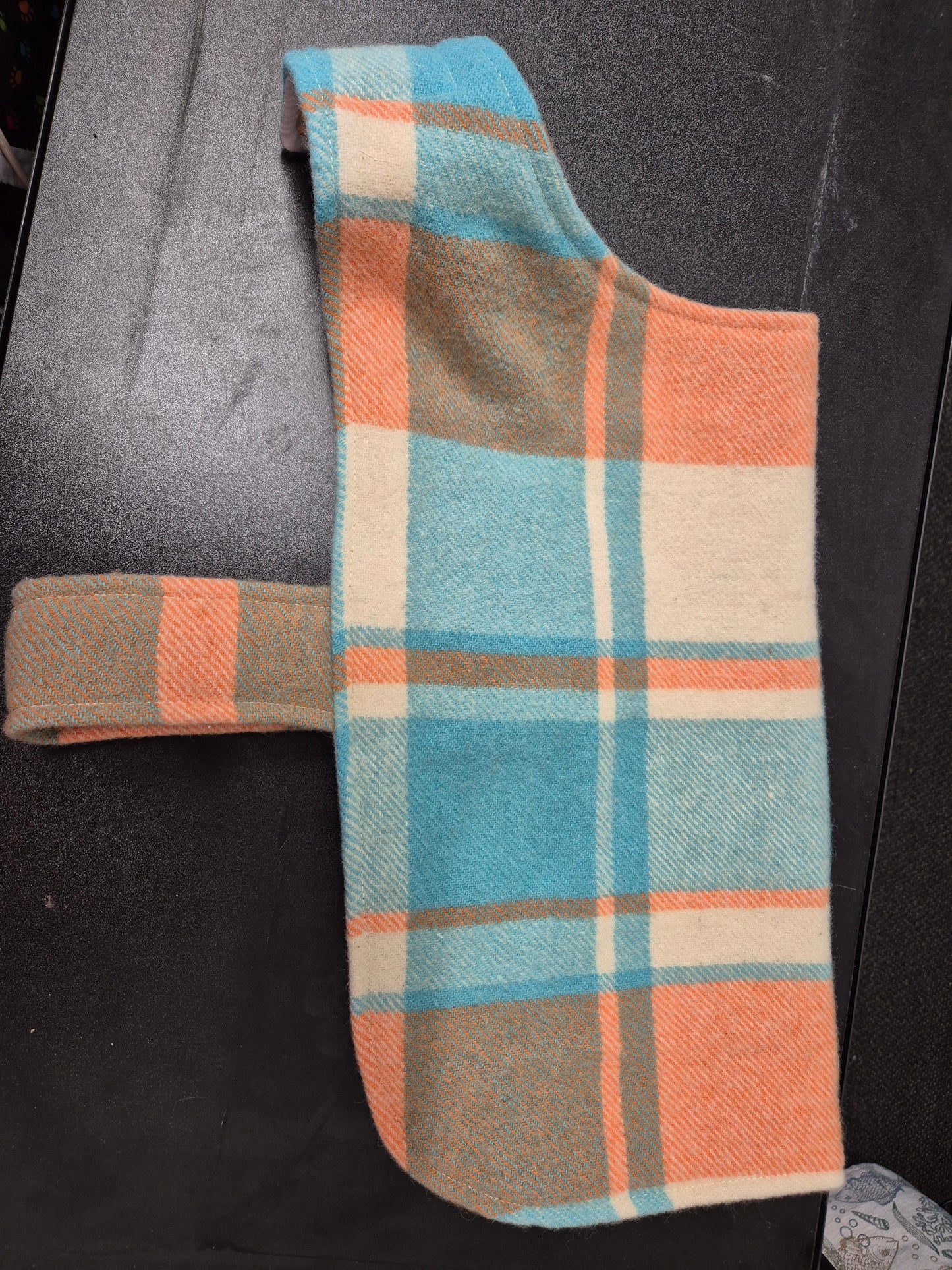 Recycled Wool Blanket Dog Coat 42 cm #74