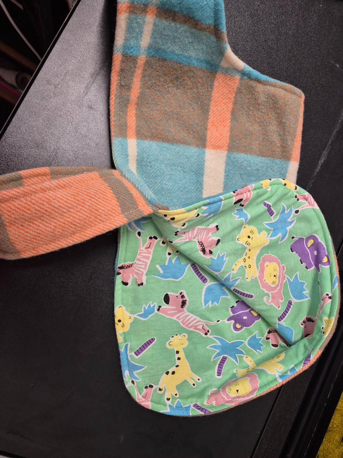 Recycled Wool Blanket Dog Coat 41 cm #77