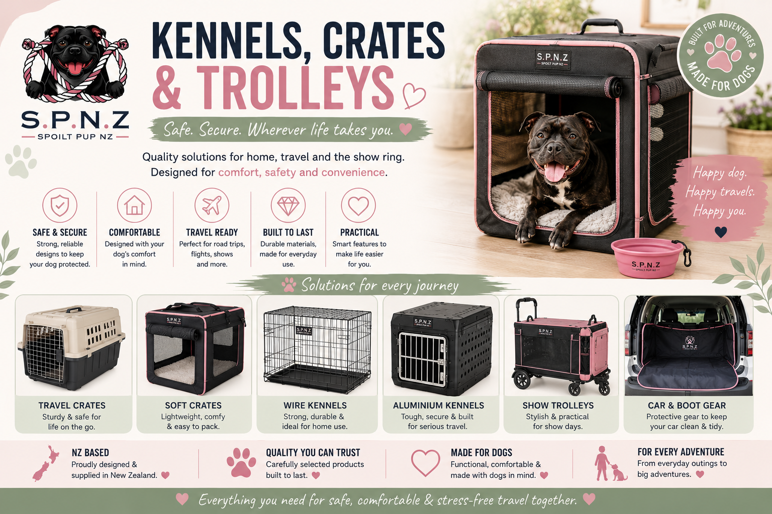 Kennels, Crates and Trolleys