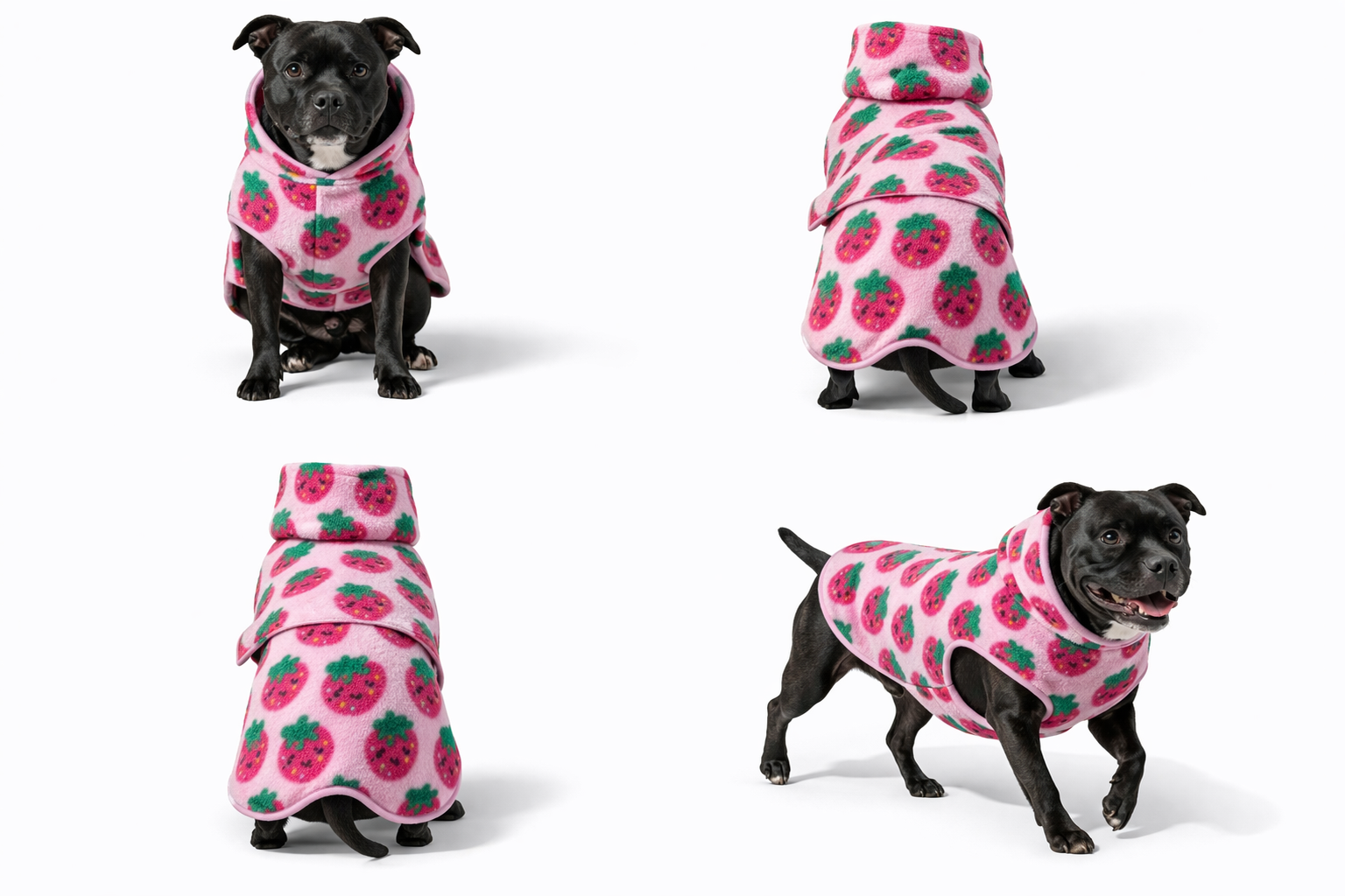 Stafford Snuggie Coat | Winter Dog Fleece for Staffordshire Bull Terriers