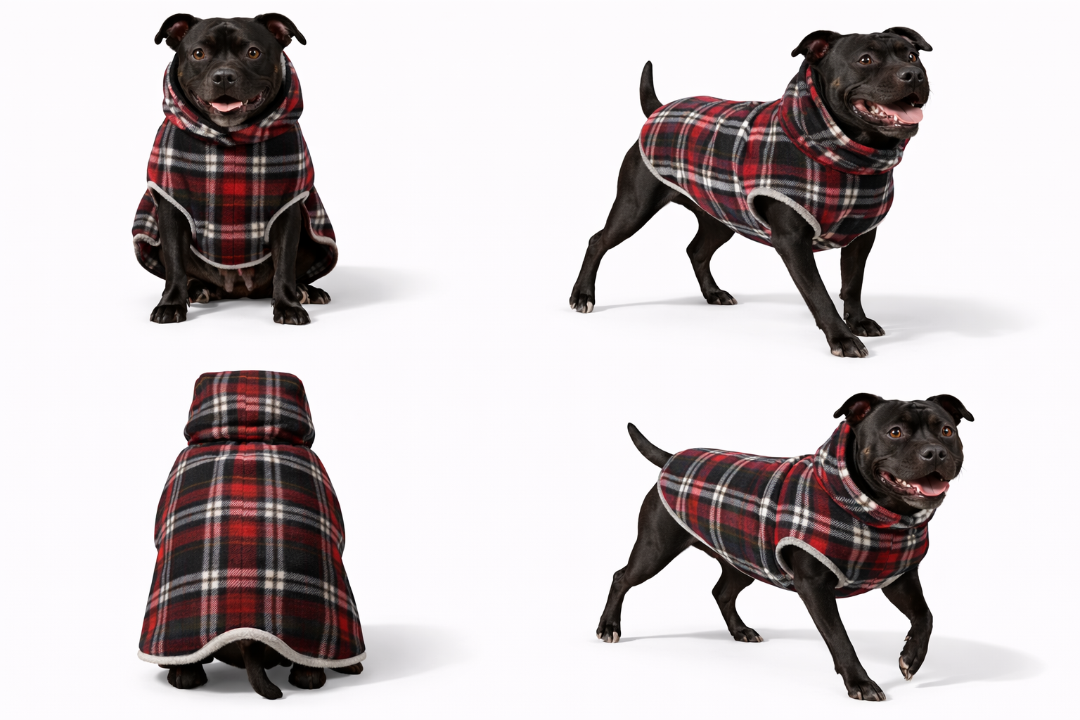 Stafford Snuggie Coat | Winter Dog Fleece for Staffordshire Bull Terriers