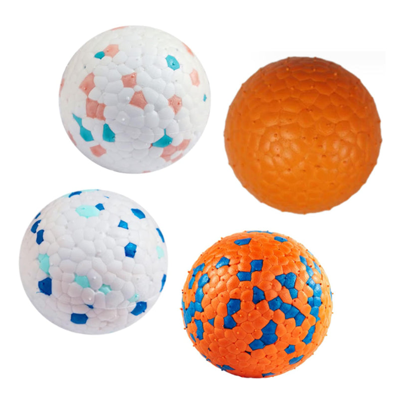 4pcs Bouncy Balls for Dogs Small Breed Lightweight Durable Solid Dog Ball S
