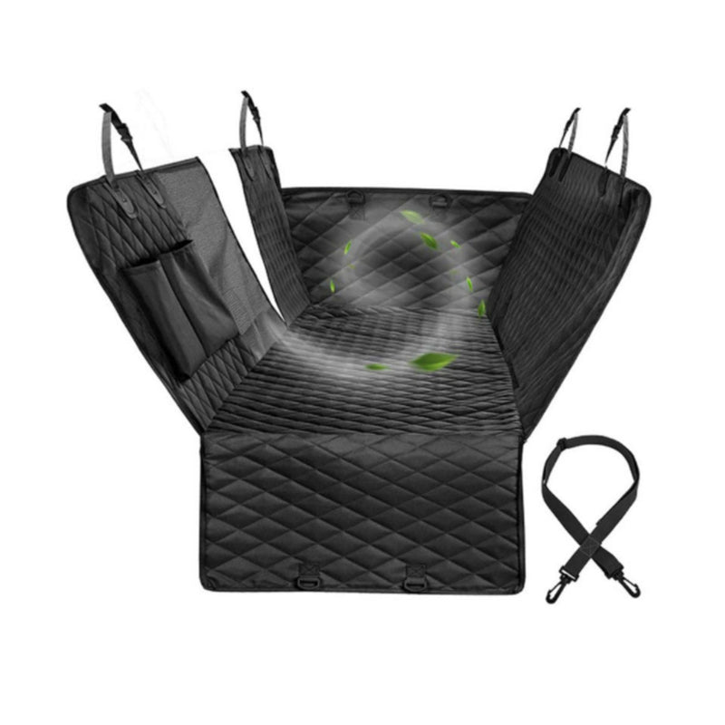 Back Seat Standard Dog Hammock Cover for Car w/ Mesh Window, Waterproof, Nonslip