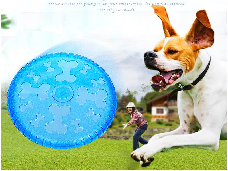 New Frisbee Flying Disc Tooth Resistant Outdoor Pet Dog Training Fetch Toy