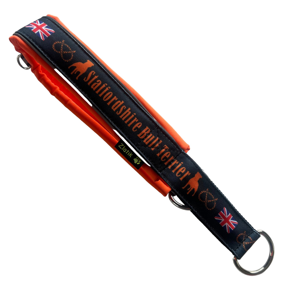 Black & Orange Soft Martingale Collar