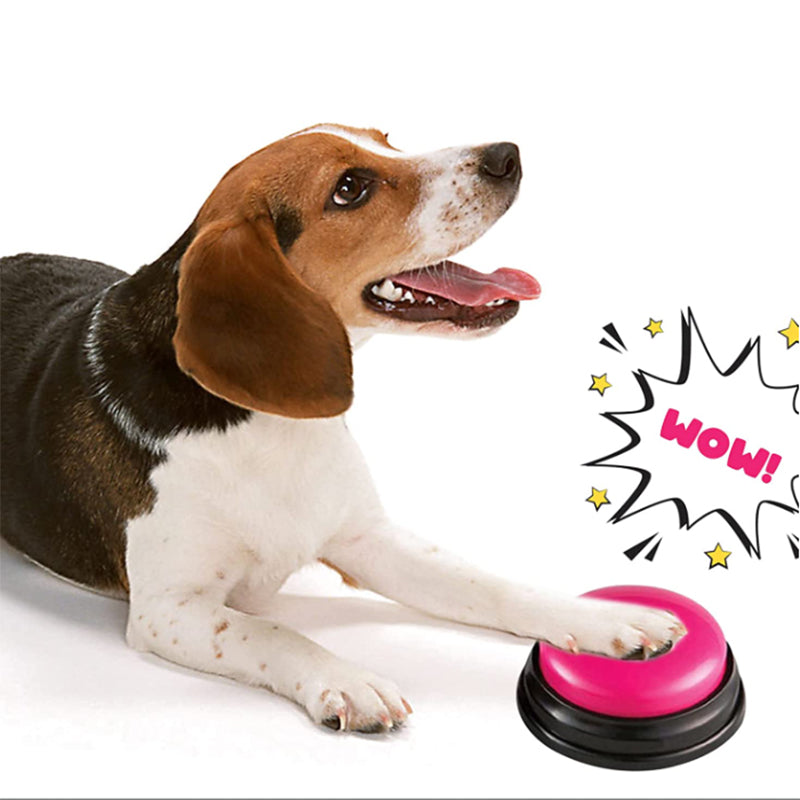 4 Pcs Answer Buzzers for Dogs Recordable Voice Recording Sound Button