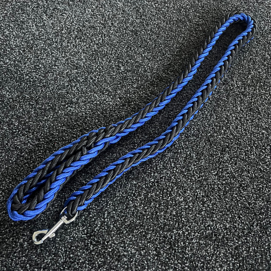Rope Leash Black & Blue 125cm / 2cm