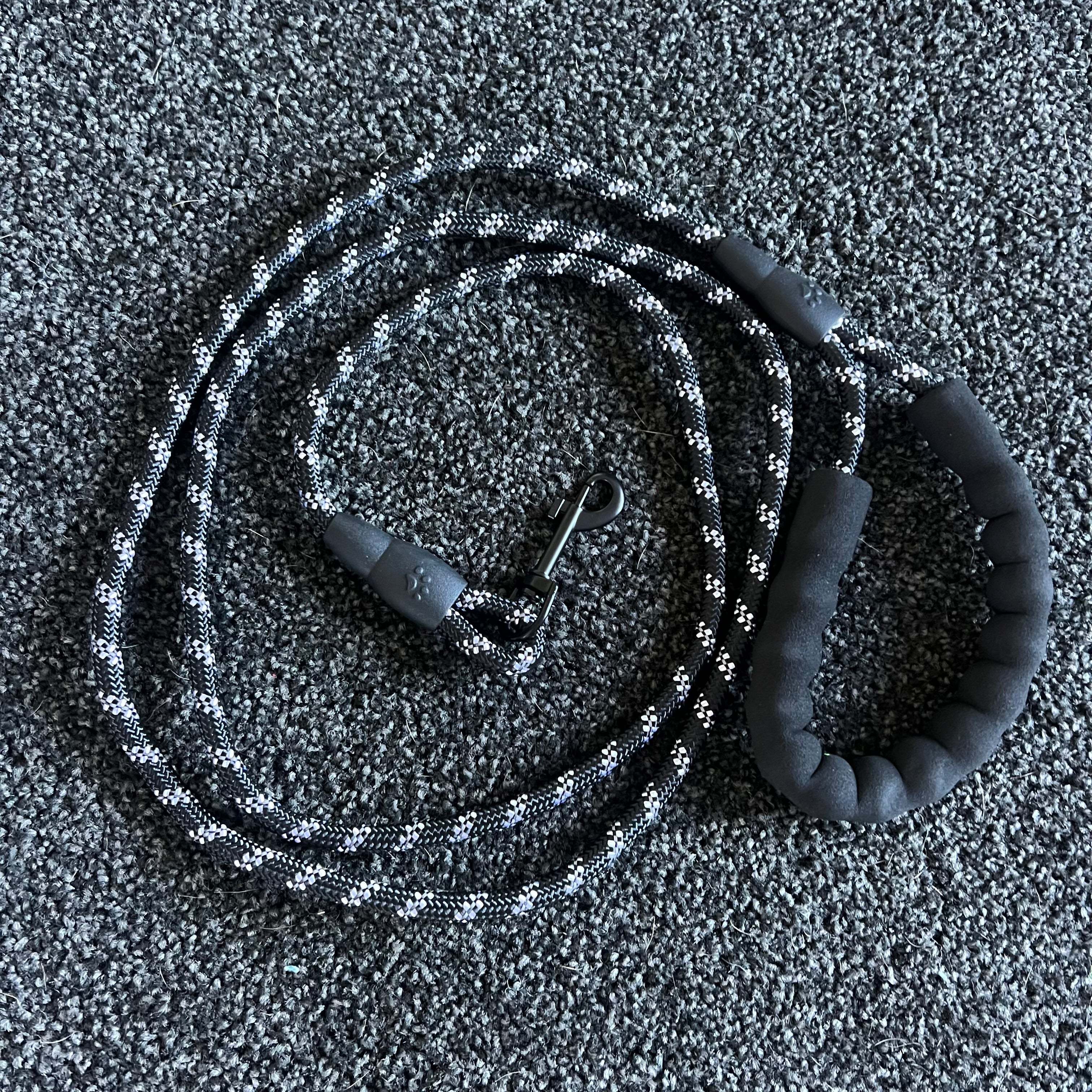 Reflective Leash, Black 200cm