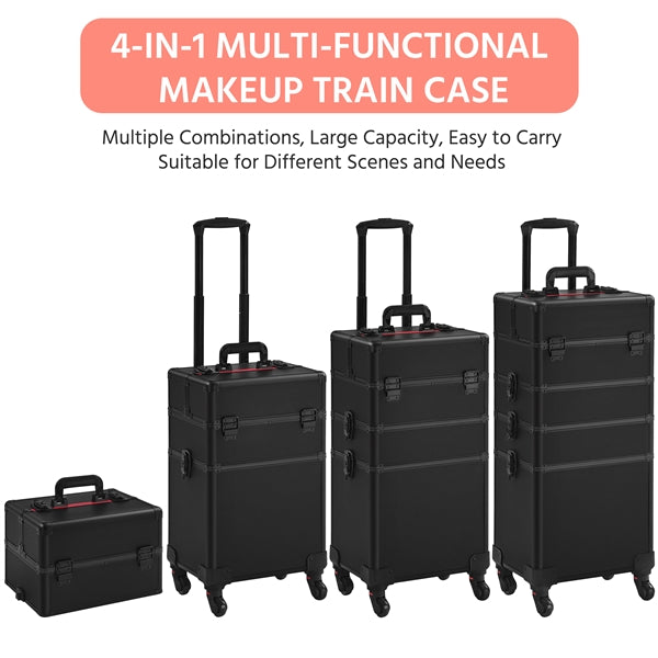 4-in-1 Aluminum Cosmetic Case