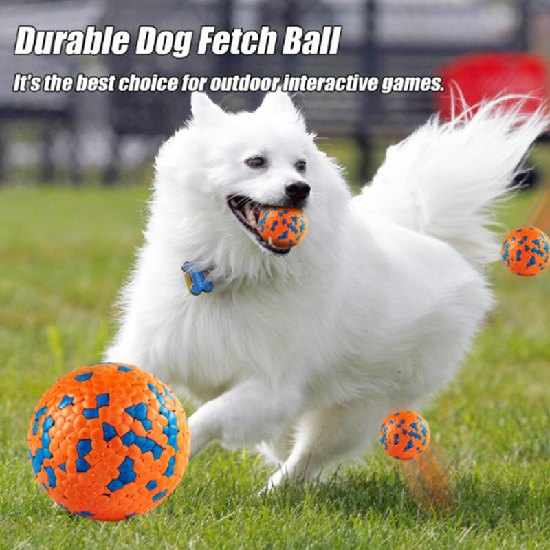 4pcs Bouncy Balls for Dogs Small Breed Lightweight Durable Solid Dog Ball S
