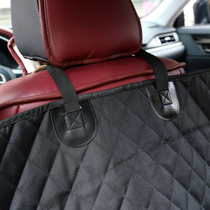 Back Seat Standard Dog Hammock Cover for Car w/ Mesh Window, Waterproof, Nonslip