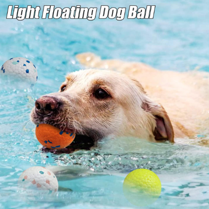 4pcs Bouncy Balls for Dogs Small Breed Lightweight Durable Solid Dog Ball S