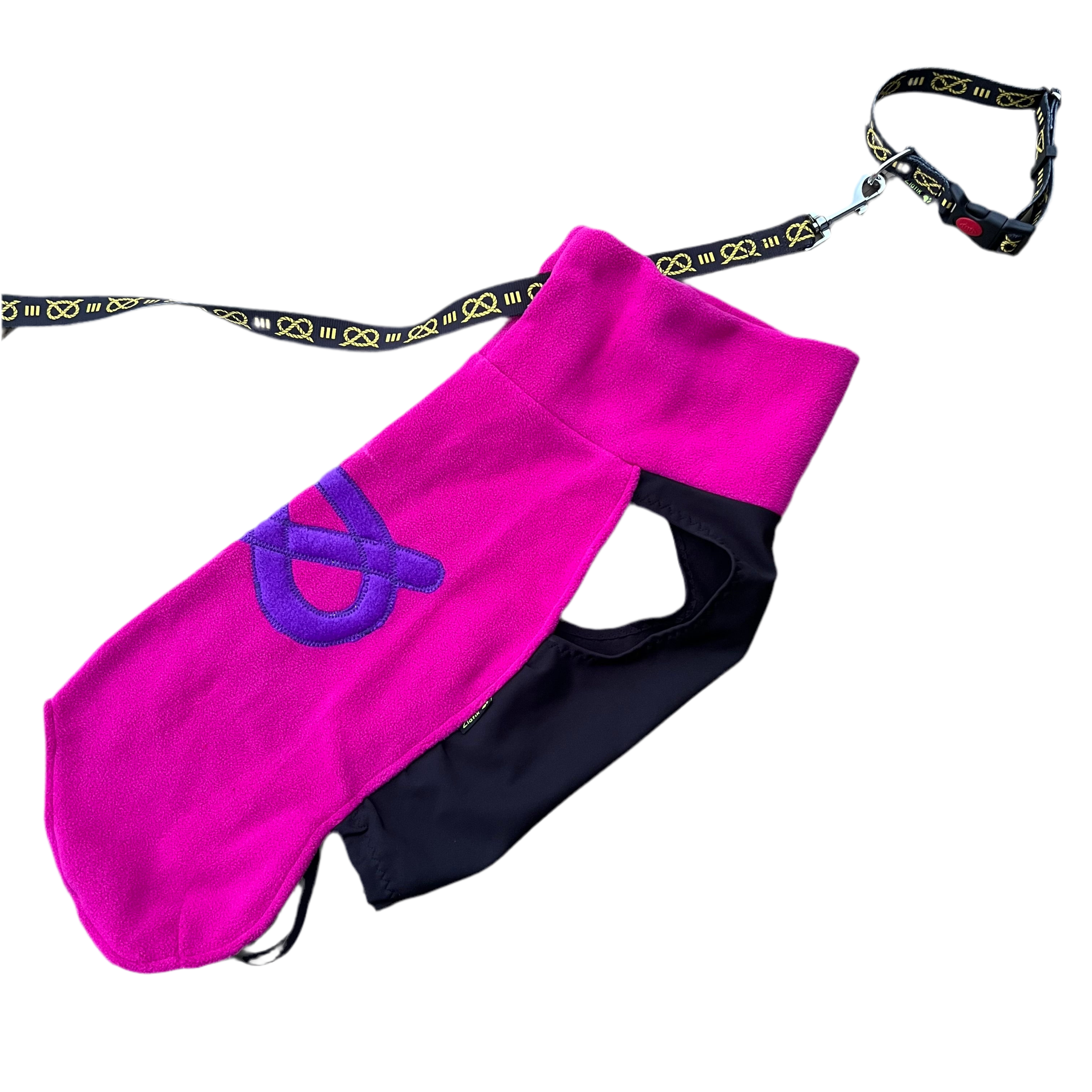 Fuchsia Stafford Fleece | Winter Dog Fleece for Staffordshire Bull Terriers