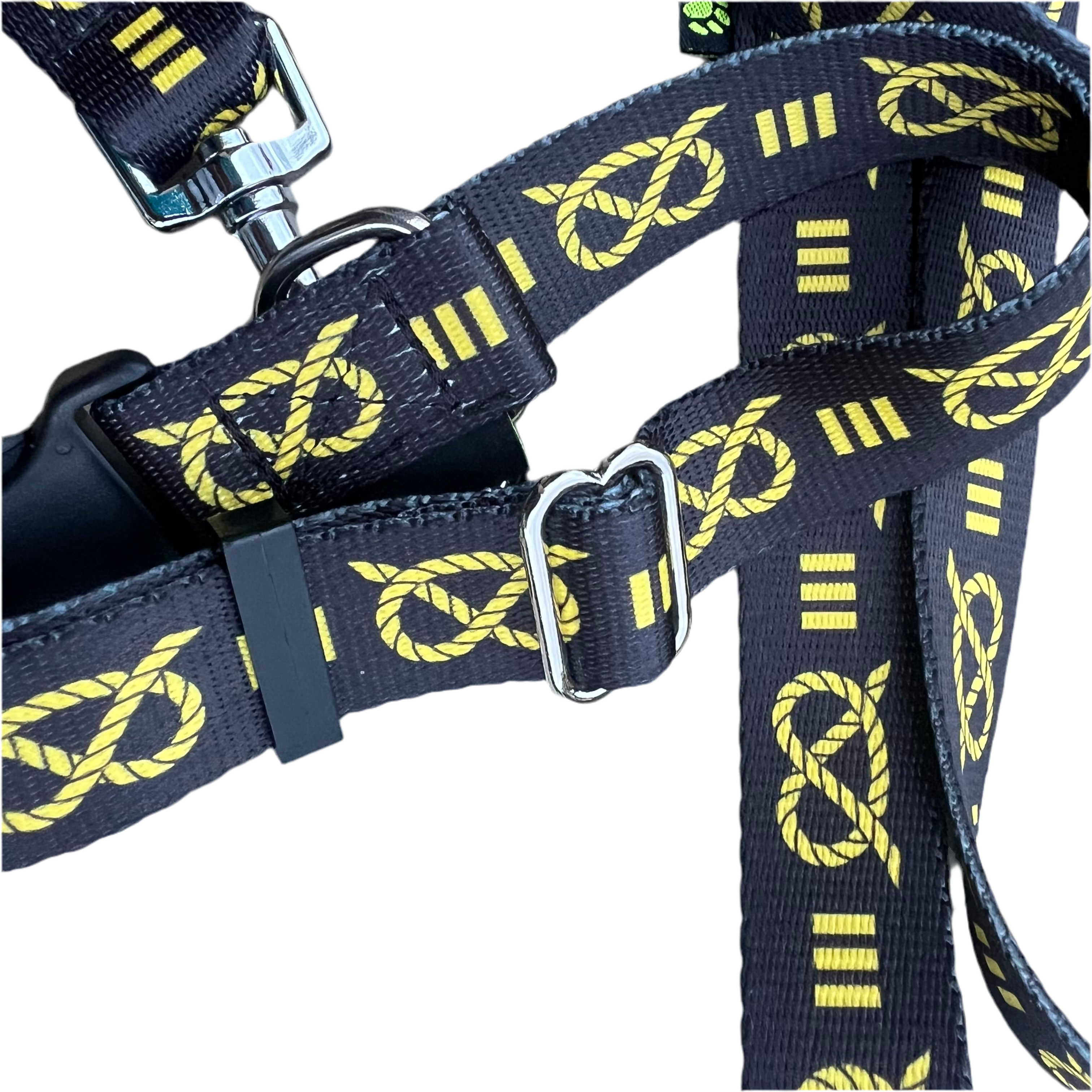 Staffordshire Bull Terrier Collar & Leash Set – Adjustable Puppy Collar (32–42cm)