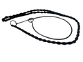 4 Braided Snake Leash – black snake, Black Show Ring Lead