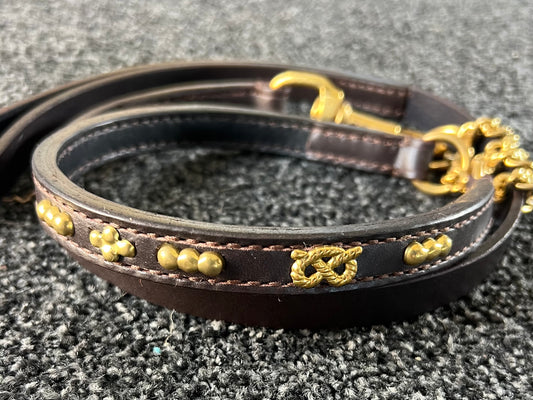 Australian Chestnut & Nickle, Leather Martingale Set