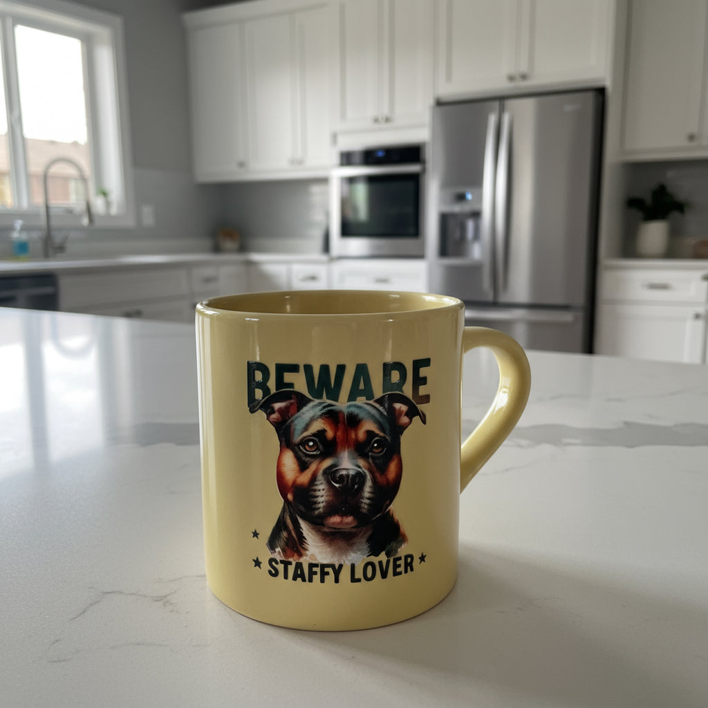 Staffy mugs 4 set