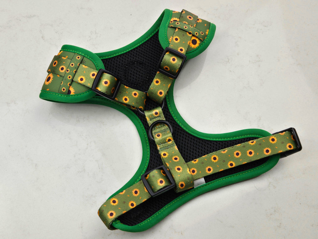 Adjustable Dog Harness - Sunflower Bloom