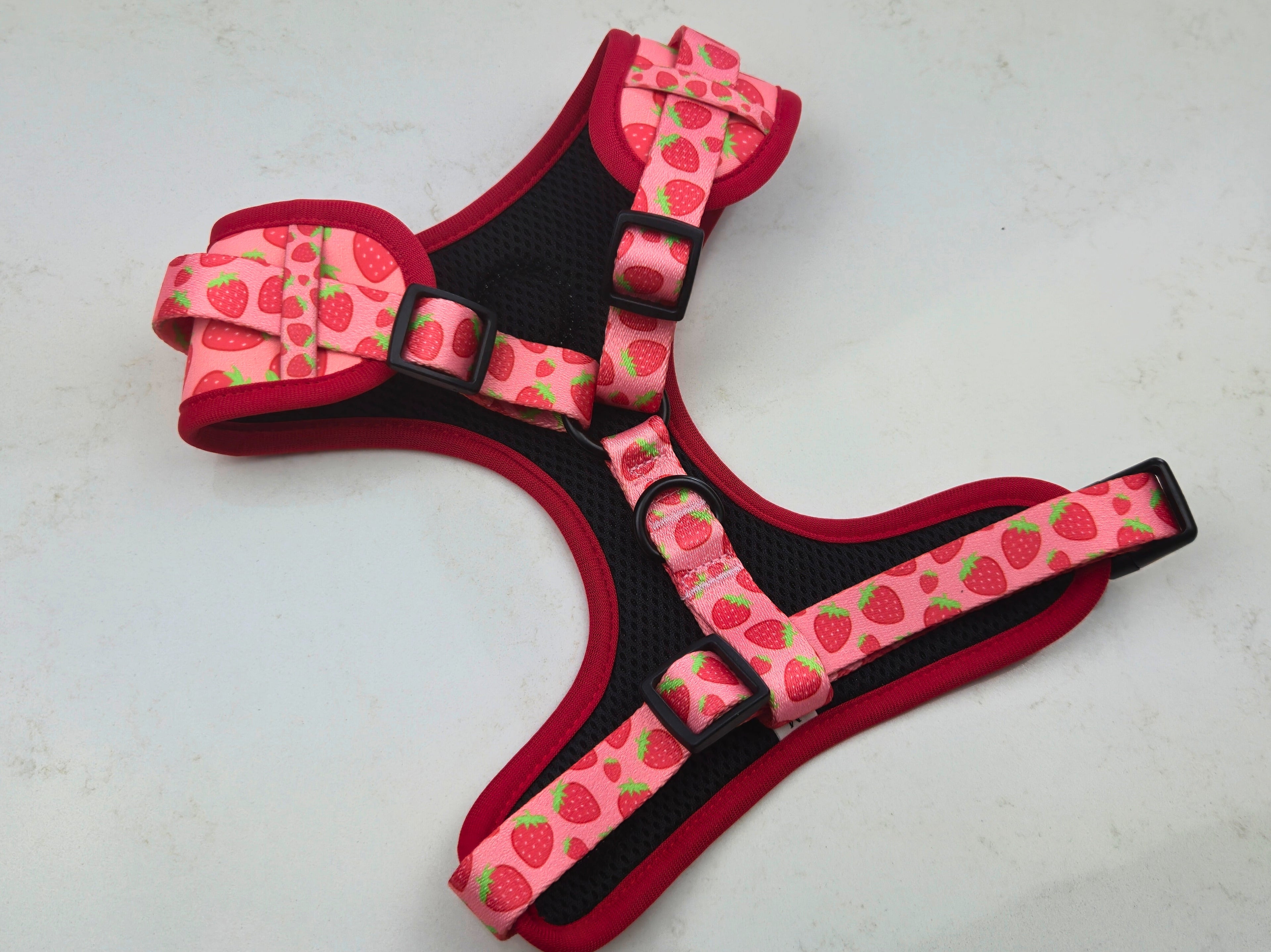 Adjustable Dog Harness - Strawberry Field