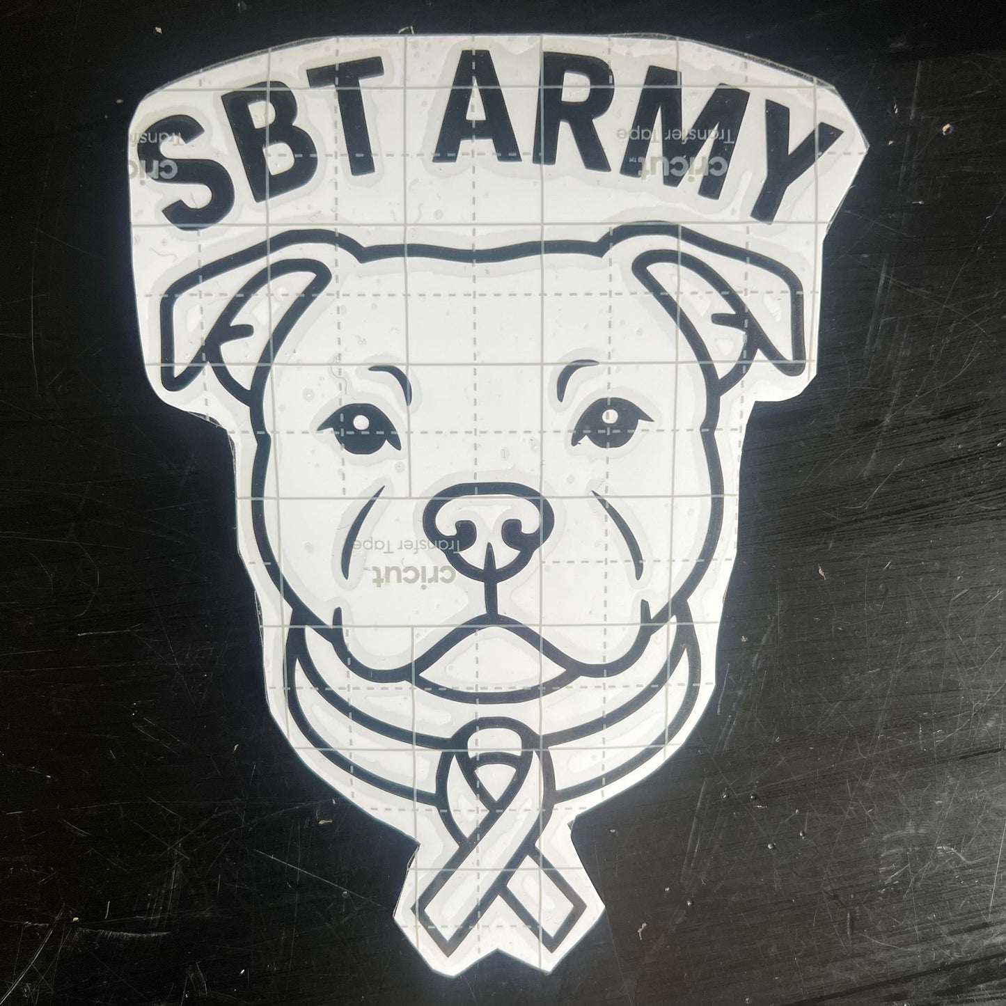 Staffy, Staffordshire Bull Terrier, SBT, Show Collar, Staffie, SBT Army SBT Army Decal, Stafford Decal, Staffordshire Bull Terrier Decal