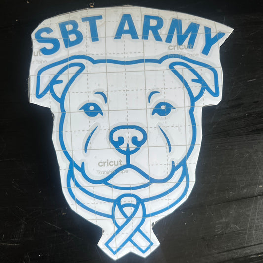 Staffy, Staffordshire Bull Terrier, SBT, Show Collar, Staffie, SBT Army SBT Army Decal, Stafford Decal, Staffordshire Bull Terrier Decal