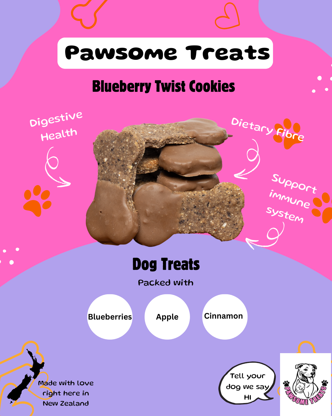 Blueberry Twist Cookies