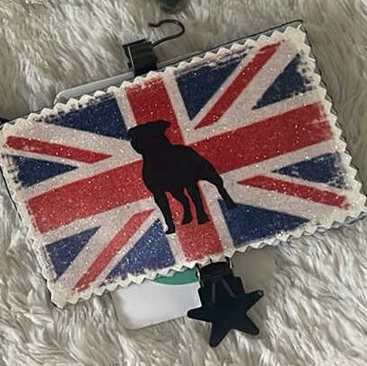 Staffy, Staffordshire Bull Terrier, SBT, Show Collar, Staffie, Stafford show ring armband, Stafford show ring clip