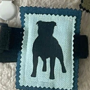 Staffy, Staffordshire Bull Terrier, SBT, Show Collar, Staffie, Stafford show ring armband, Stafford show ring clip