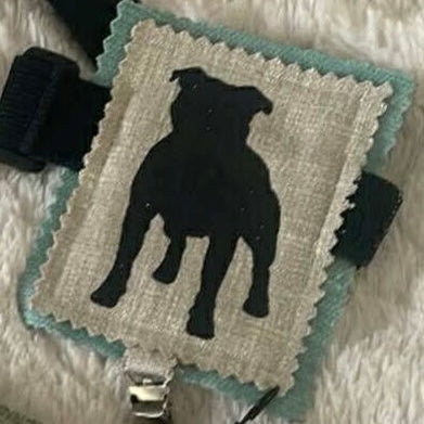Staffy, Staffordshire Bull Terrier, SBT, Show Collar, Staffie, Stafford show ring armband, Stafford show ring clip