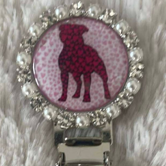 Staffy, Staffordshire Bull Terrier, SBT, Show Collar, Staffie, Stafford show ring armband, Stafford show ring clip