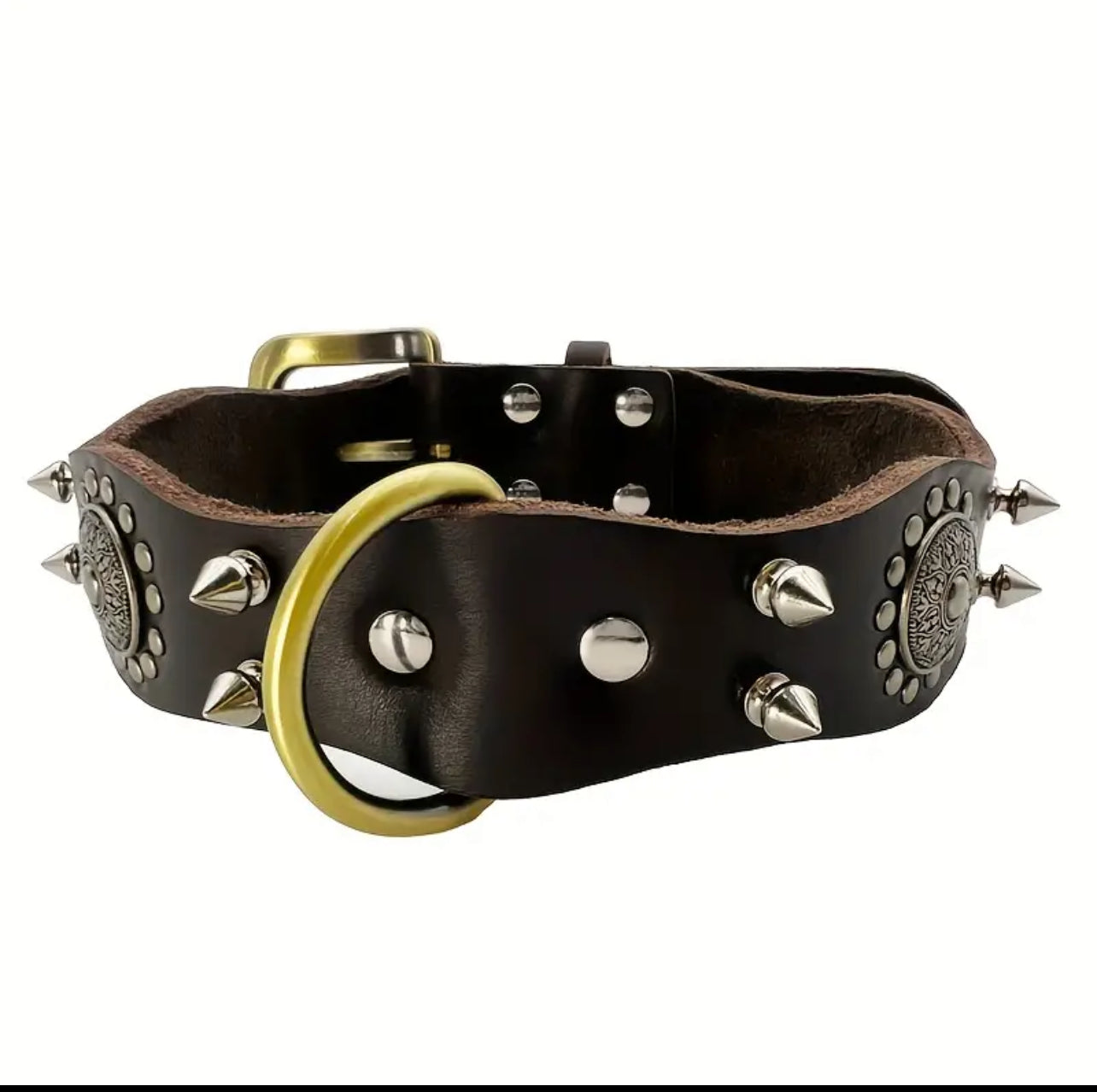Large Dog Breeds, Leather Collar, Mastiff, Rottweiler, German Shepherd Leather Collar