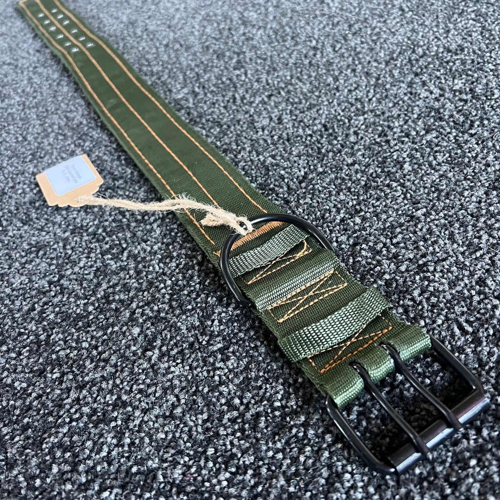 Green / Orange Stitch Tactical Collar 37-53cm