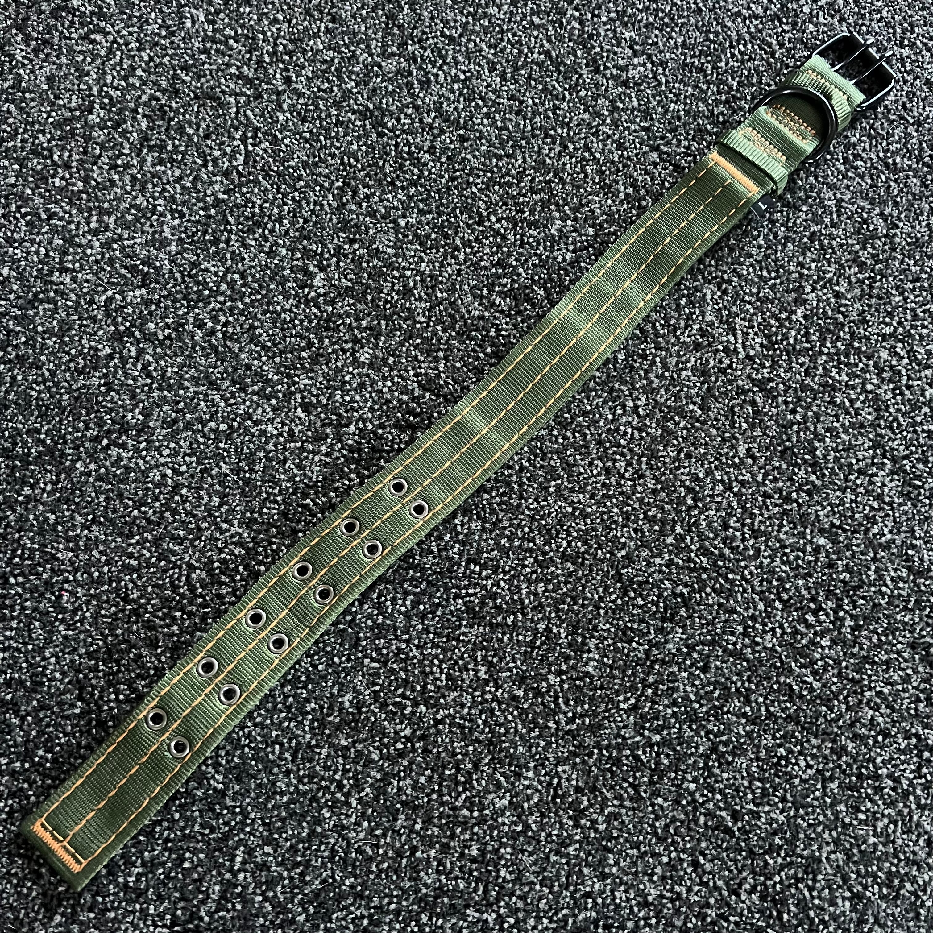 Green / Orange Stitch Tactical Collar 37-53cm