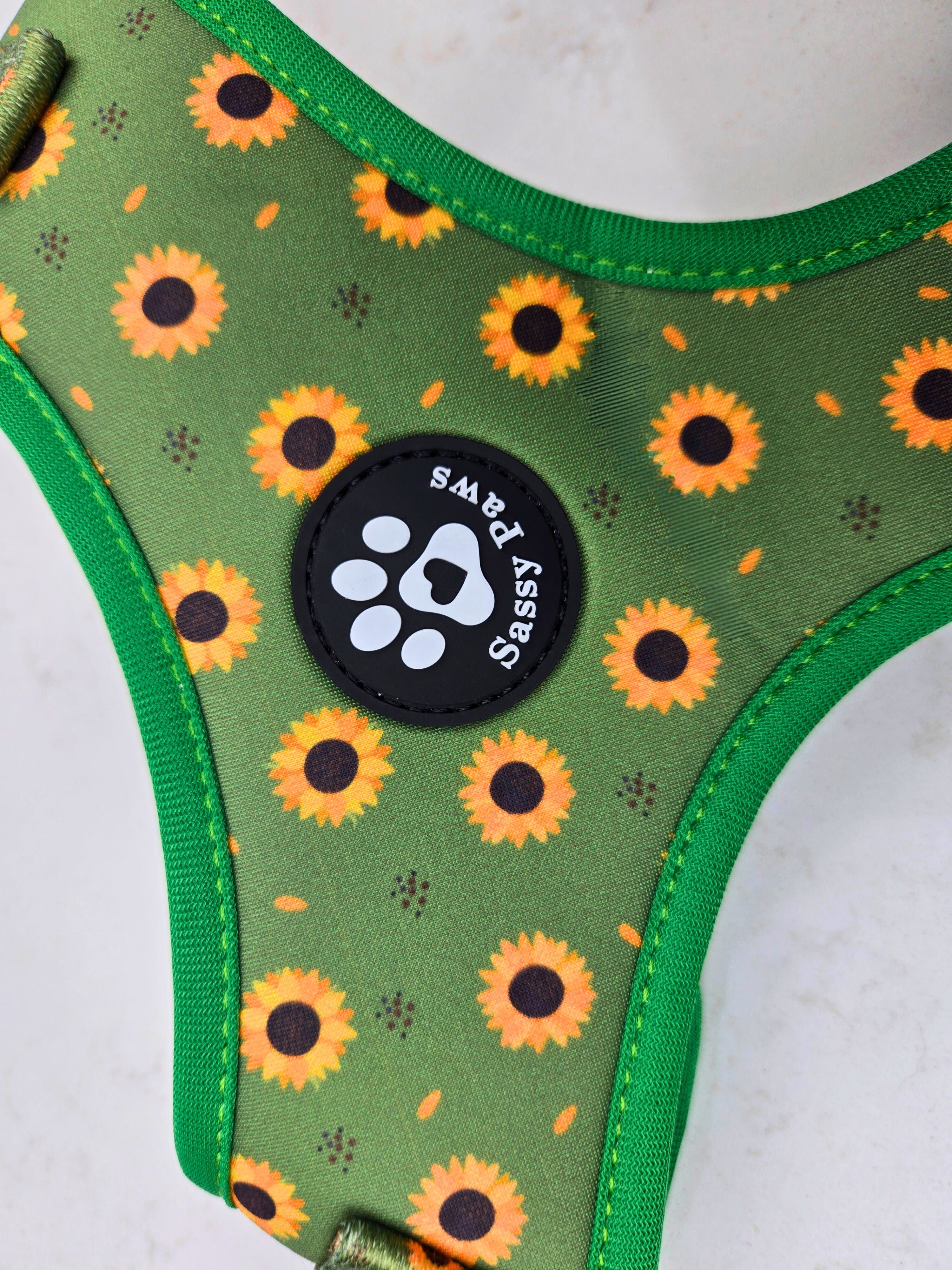 Adjustable Dog Harness - Sunflower Bloom