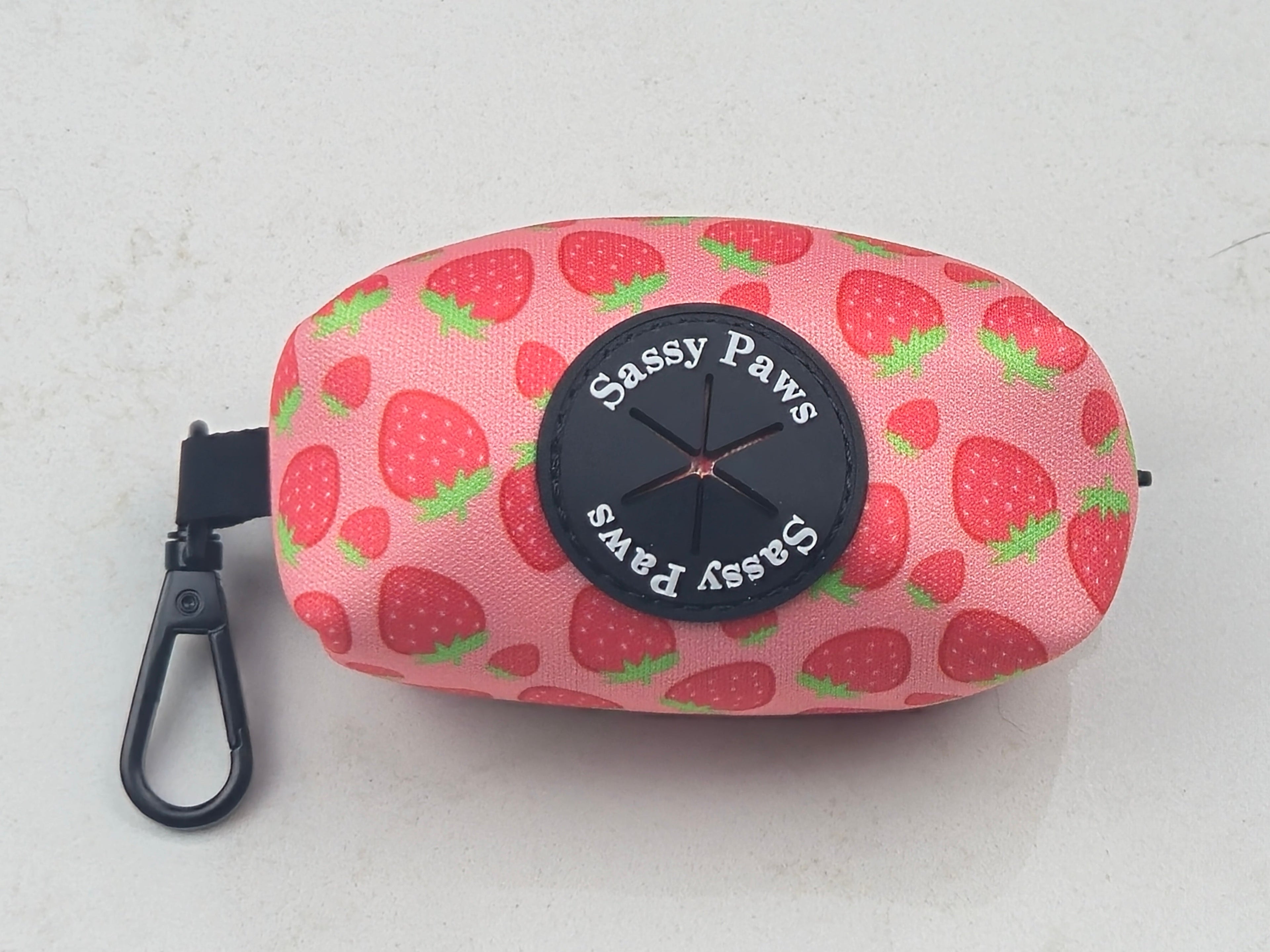 Pick Up Bag Holder - Strawberry Field