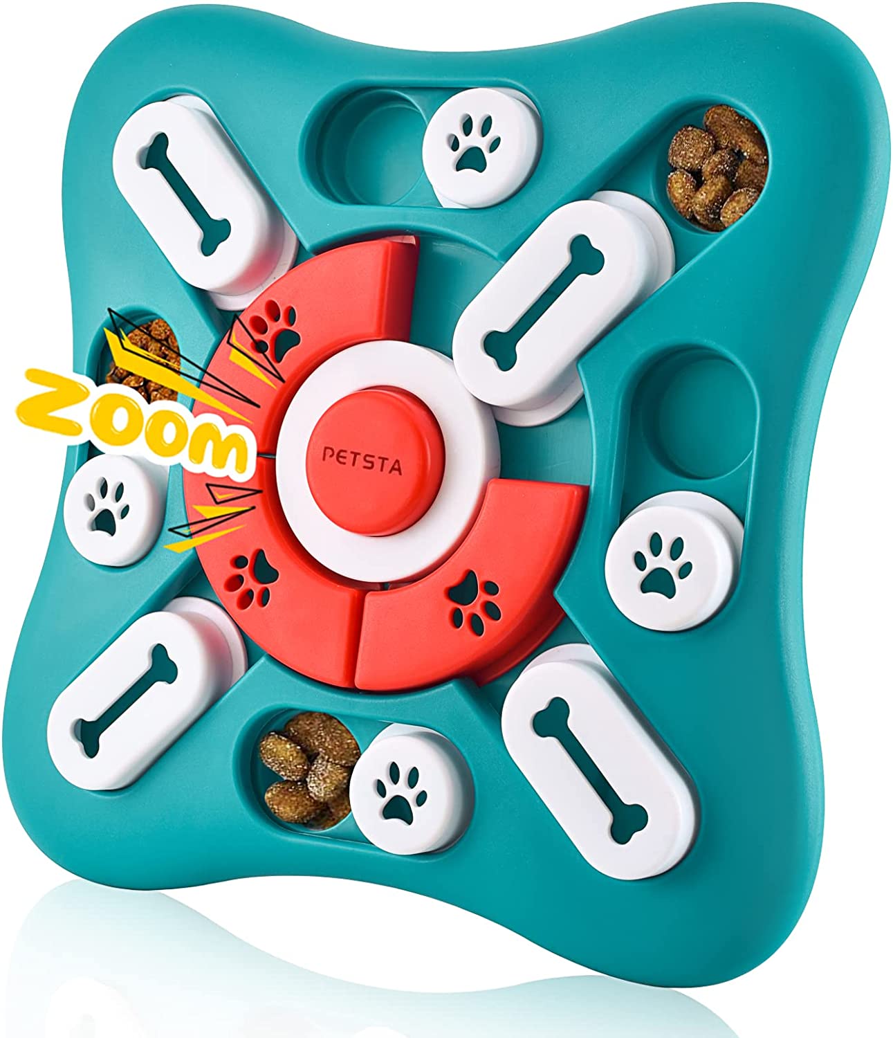 Dog Puzzle Toys, Squeaky Treat Dispensing Dog Enrichment Toys for IQ