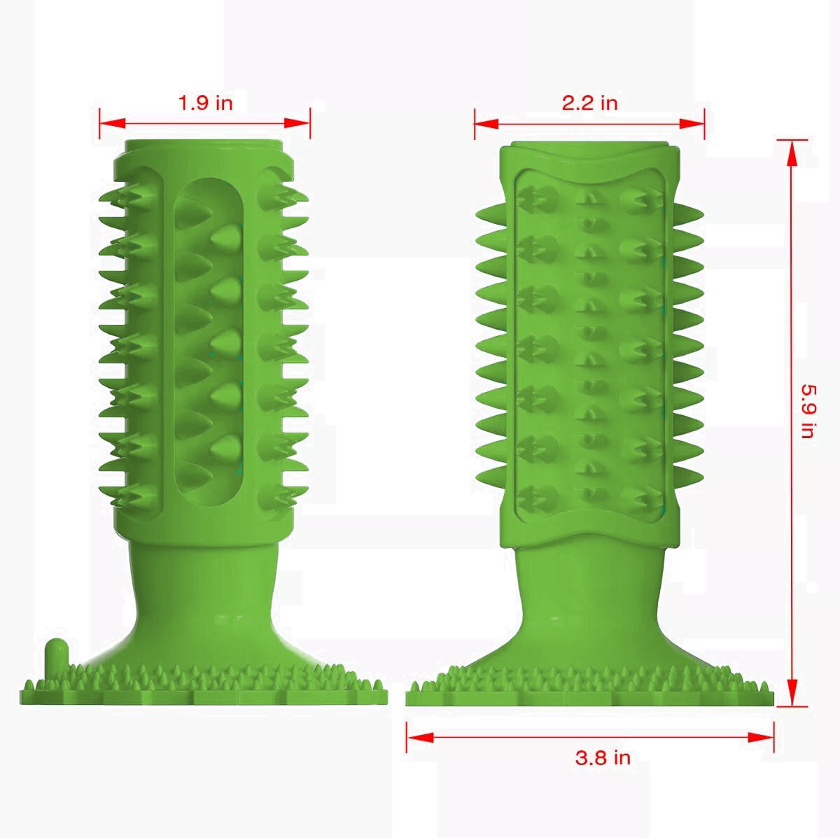 Dog Teeth Cleaning Squeaking Molar Rod Play Bite Toothbrush Toy