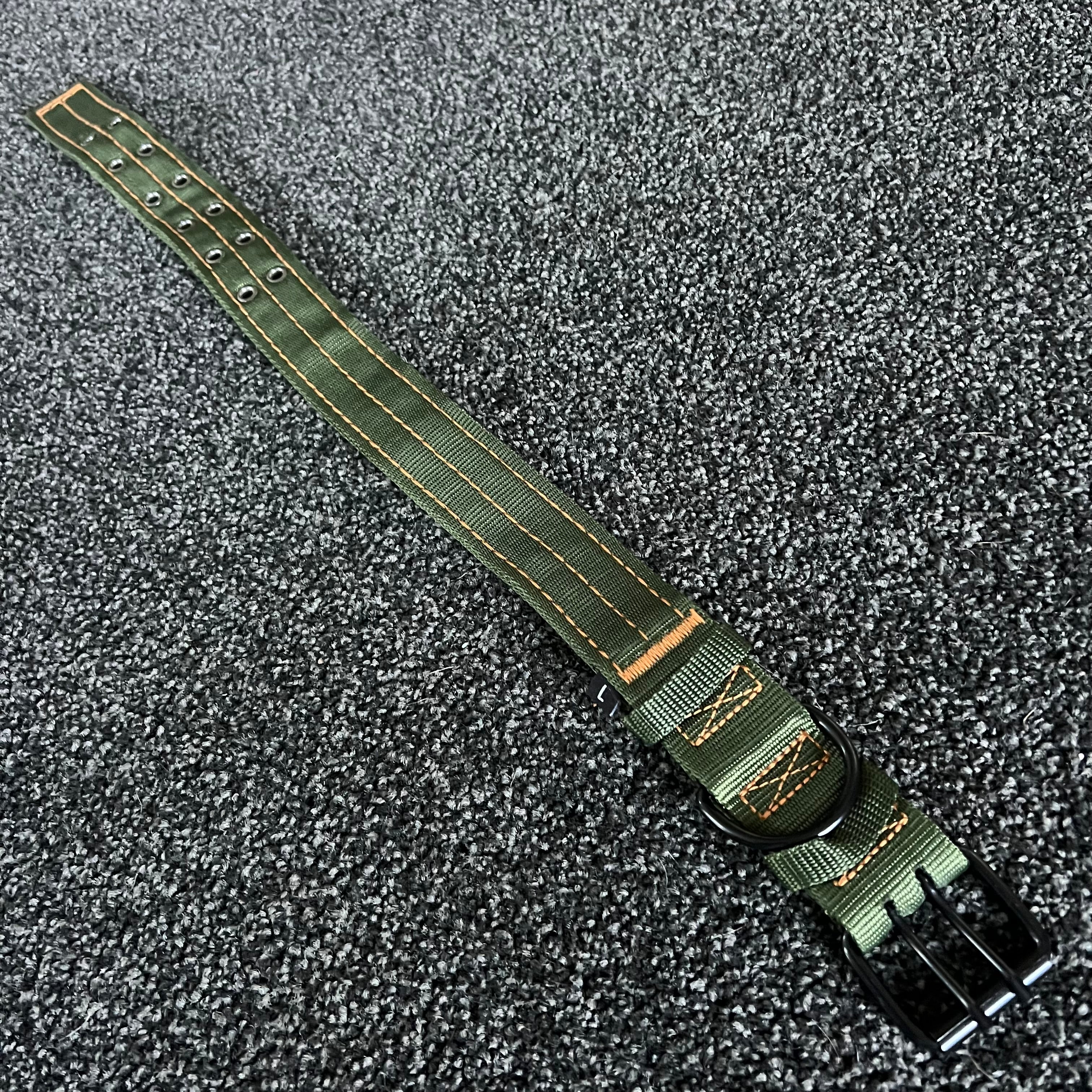 Green / Orange Stitch Tactical Collar 37-53cm