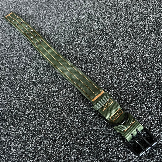 Green / Orange Stitch Tactical Collar 37-53cm