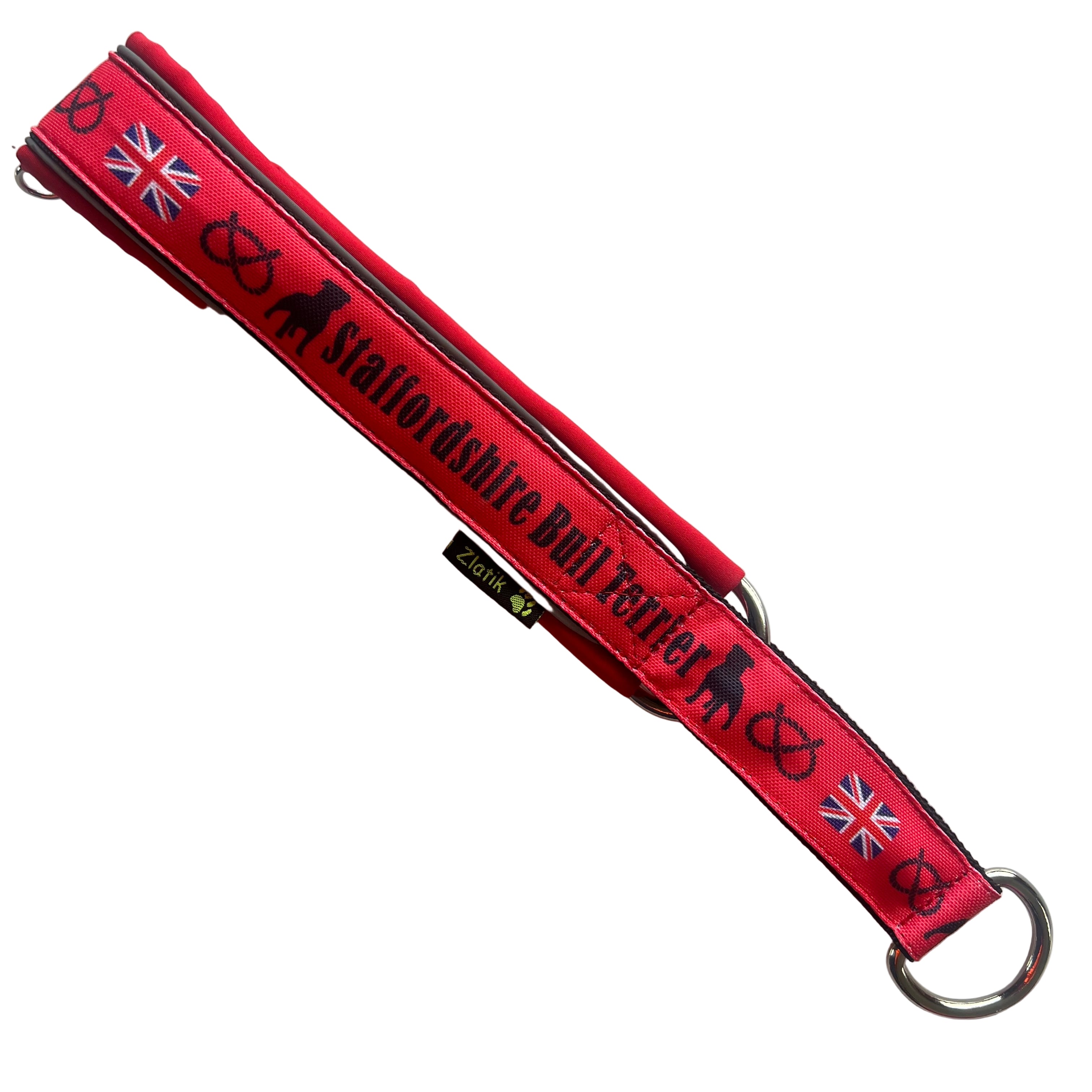 Red & Black Soft Martingale Collar