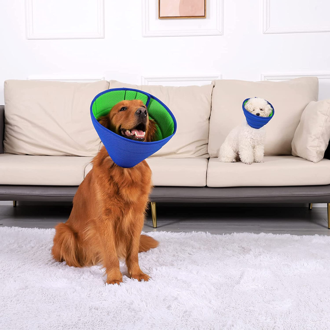 Extra Soft Dog Cone for Dogs After Surgery, Breathable Dog Cones