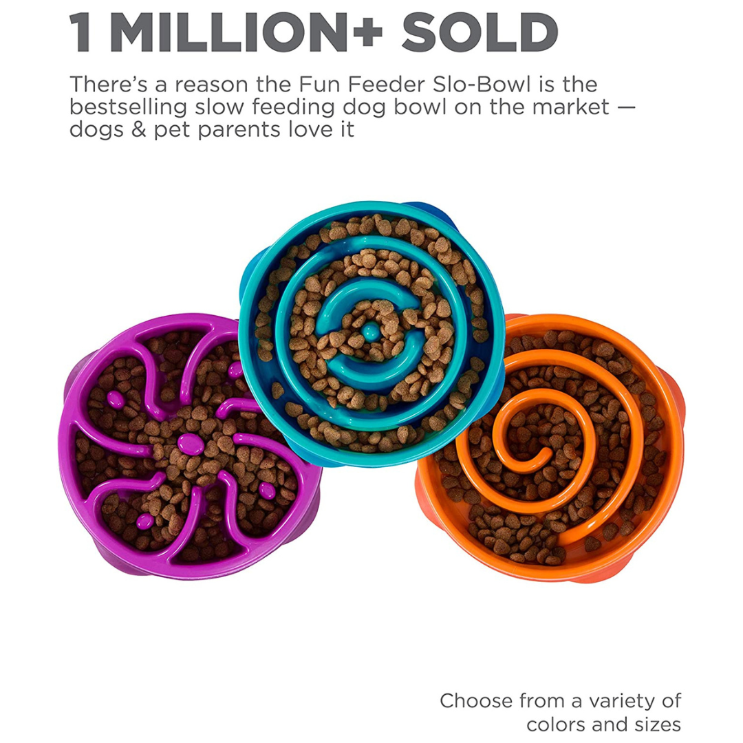 Fun Feeder Slo Bowl, Slow Feeder Dog Bowl