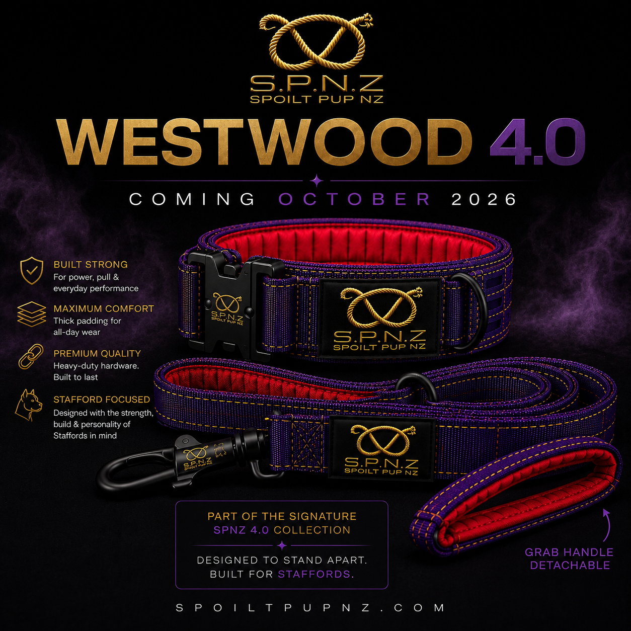 The Westwood 4.0 – Tactical Collar, Lead & Grab Handle Set