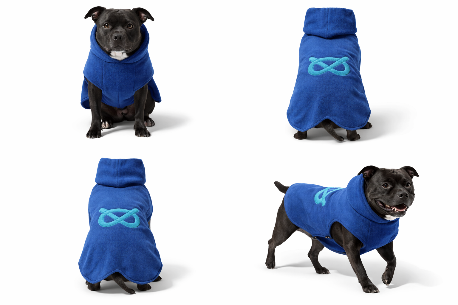 Blue Stafford Fleece | Winter Dog Fleece for Staffordshire Bull Terriers