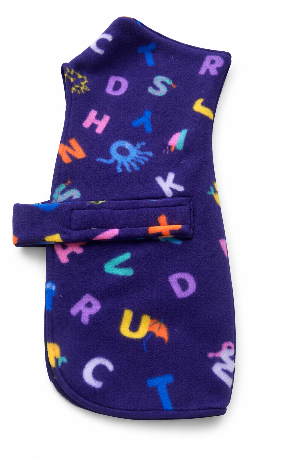 Stafford Snuggie Alphabet Coat | Winter Dog Fleece for Staffordshire Bull Terriers