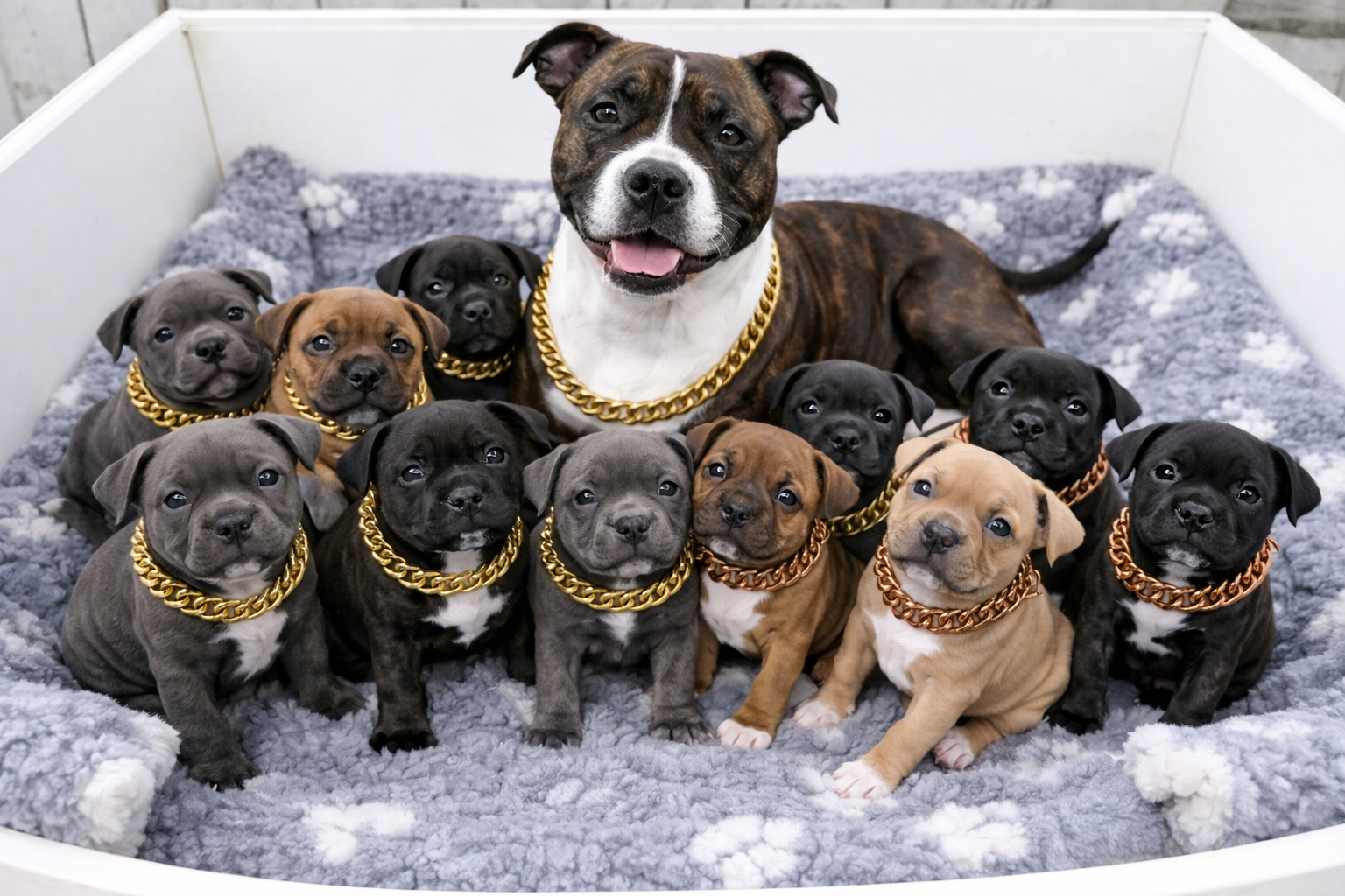 Puppy Pack Gold & Rose Gold Cuban Link Bundle (3 set)– Breeder Edition