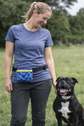 Staffordshire Bull Terrier Treat Bait Bag – Blue & Yellow Stafford Knot