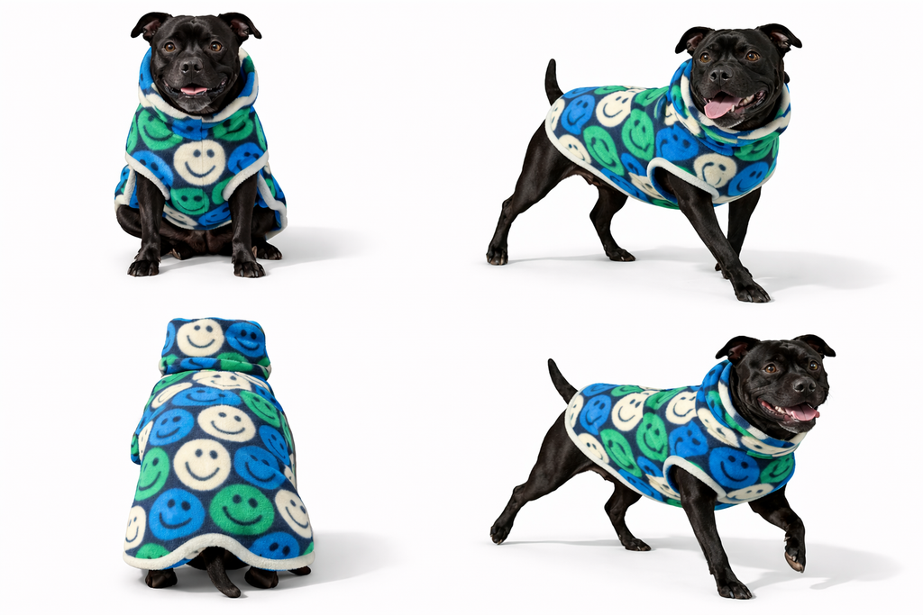 Stafford Snuggie Coat | Winter Dog Fleece for Staffordshire Bull Terriers